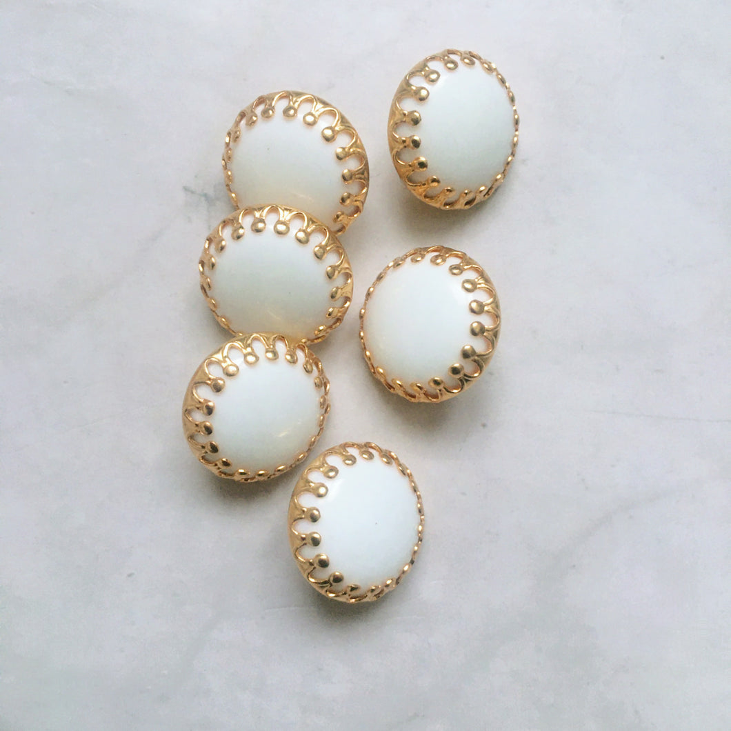 LOT DE 10 BOUTONS CROWN 15mm