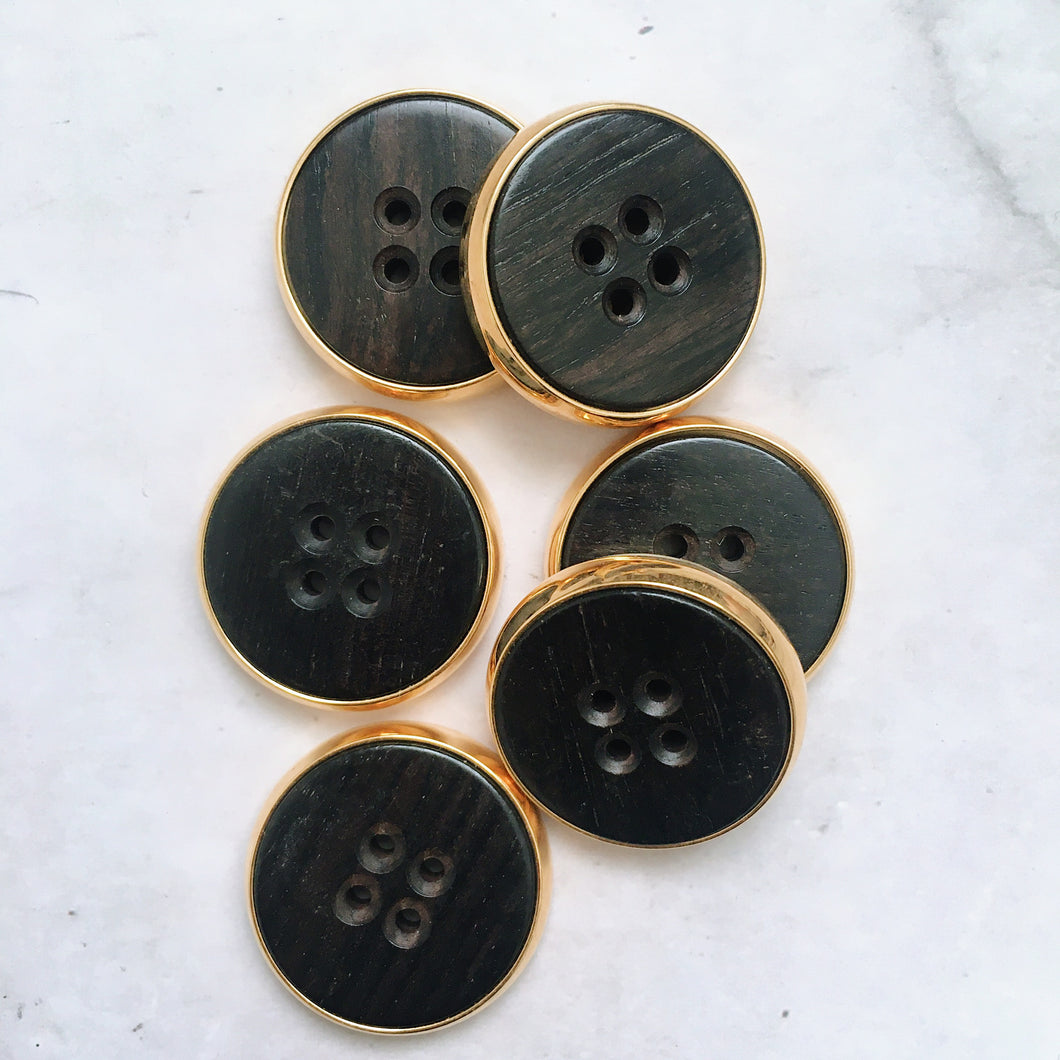 LOT DE 4 BOUTONS BOISE 20MM