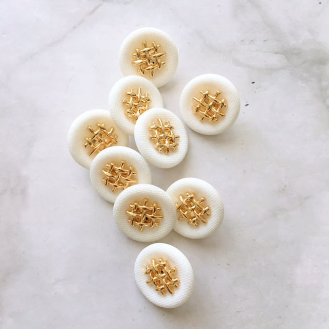 LOT DE 6 BOUTONS GABE 18MM