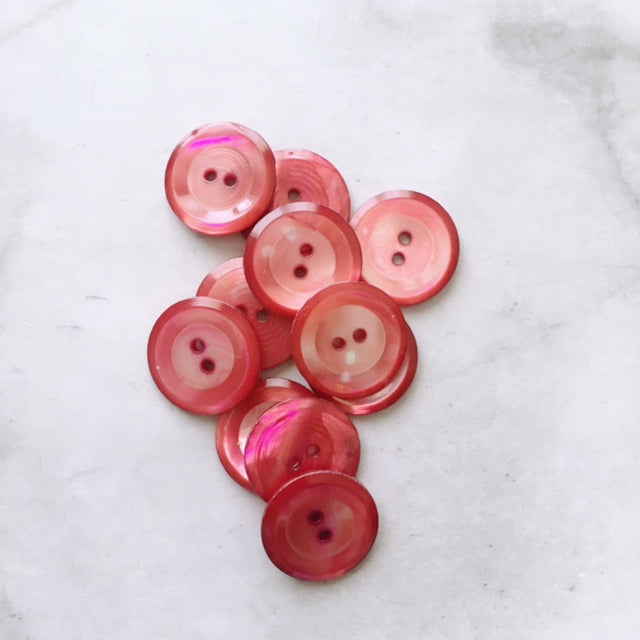 LOT DE 10 BOUTONS NACRO 18MM