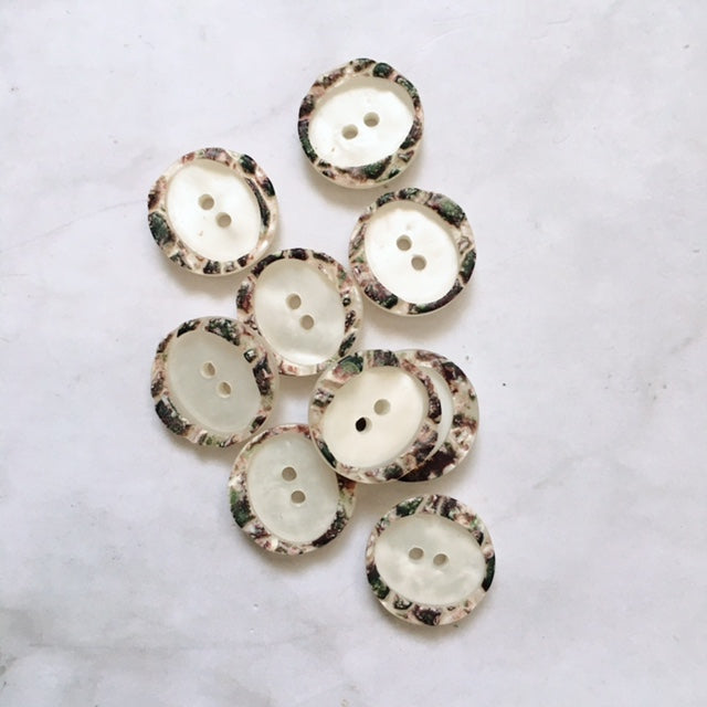 LOT DE 6 BOUTONS GENRA 14MM