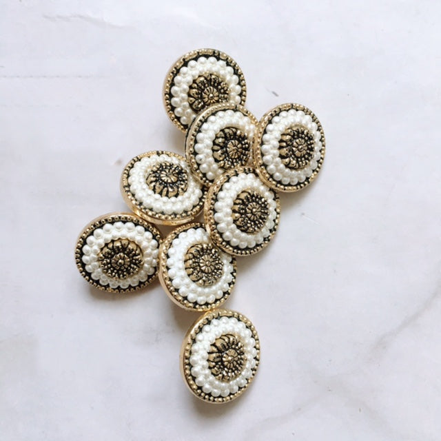LOT DE 5 BOUTONS JOYA 15MM