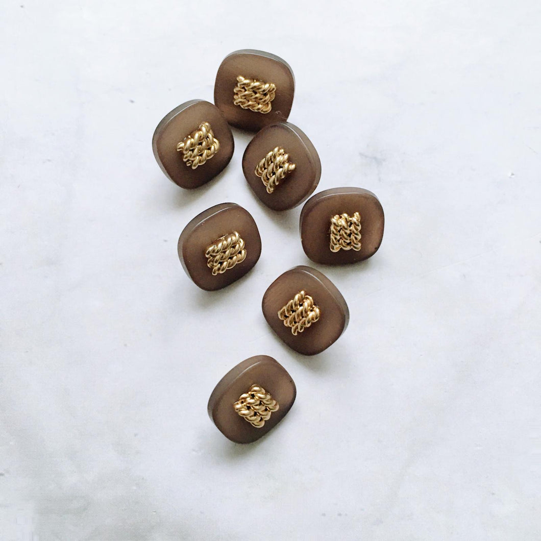 LOT DE 7 BOUTONS SQÆ 11MM