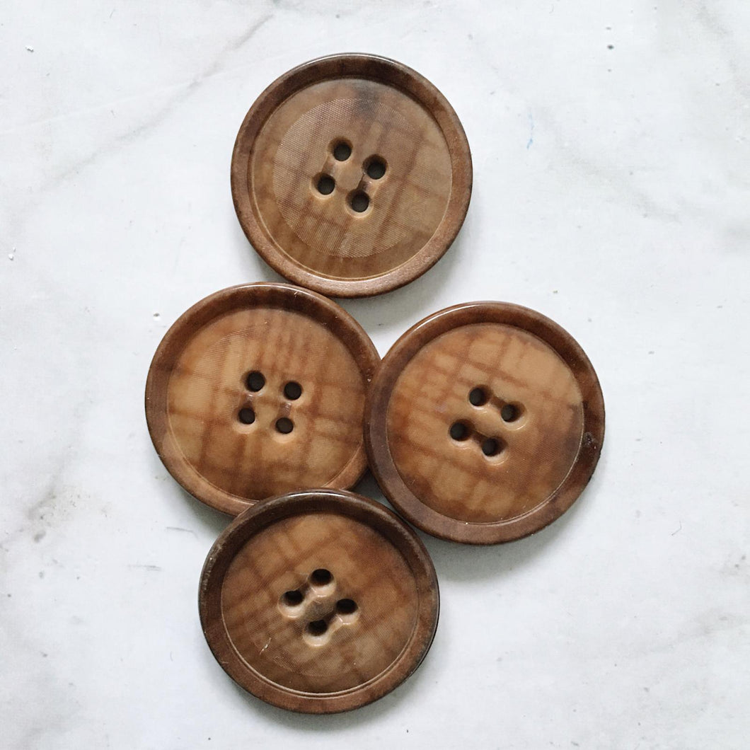 LOT DE 4 BOUTONS BAMBA 27MM