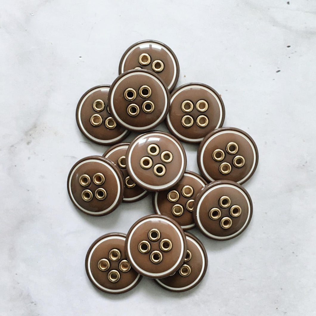 LOT DE 10 BOUTONS DUZ 18MM