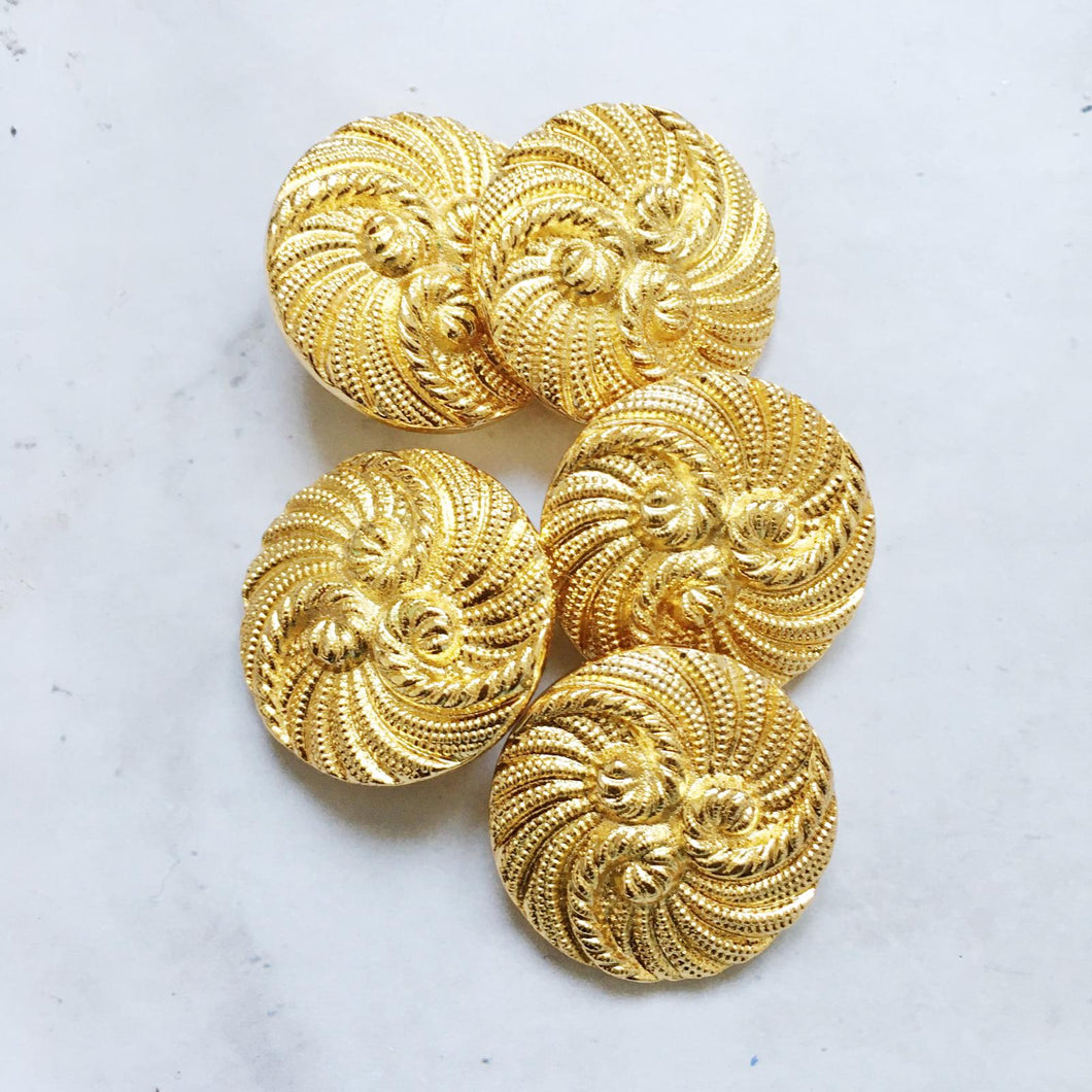LOT DE 5 BOUTONS NOUED 26MM